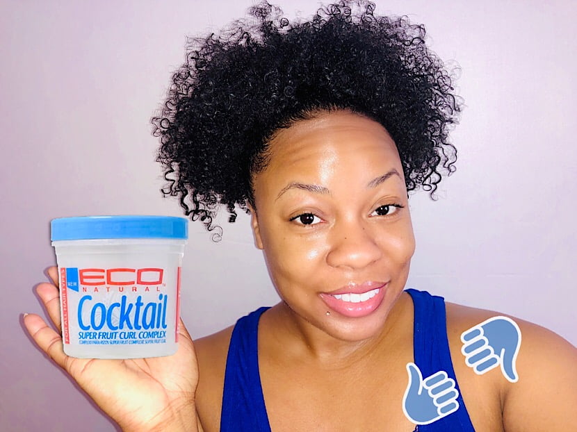 Eco Natural Cocktail Super Fruit Curl Complex on Type 4a 3c Hair •  